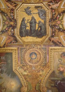 Paix conclue à Aix-la-Chapelle en 1668, peinture de plafond de la Galerie des Glaces - Charles Le Brun